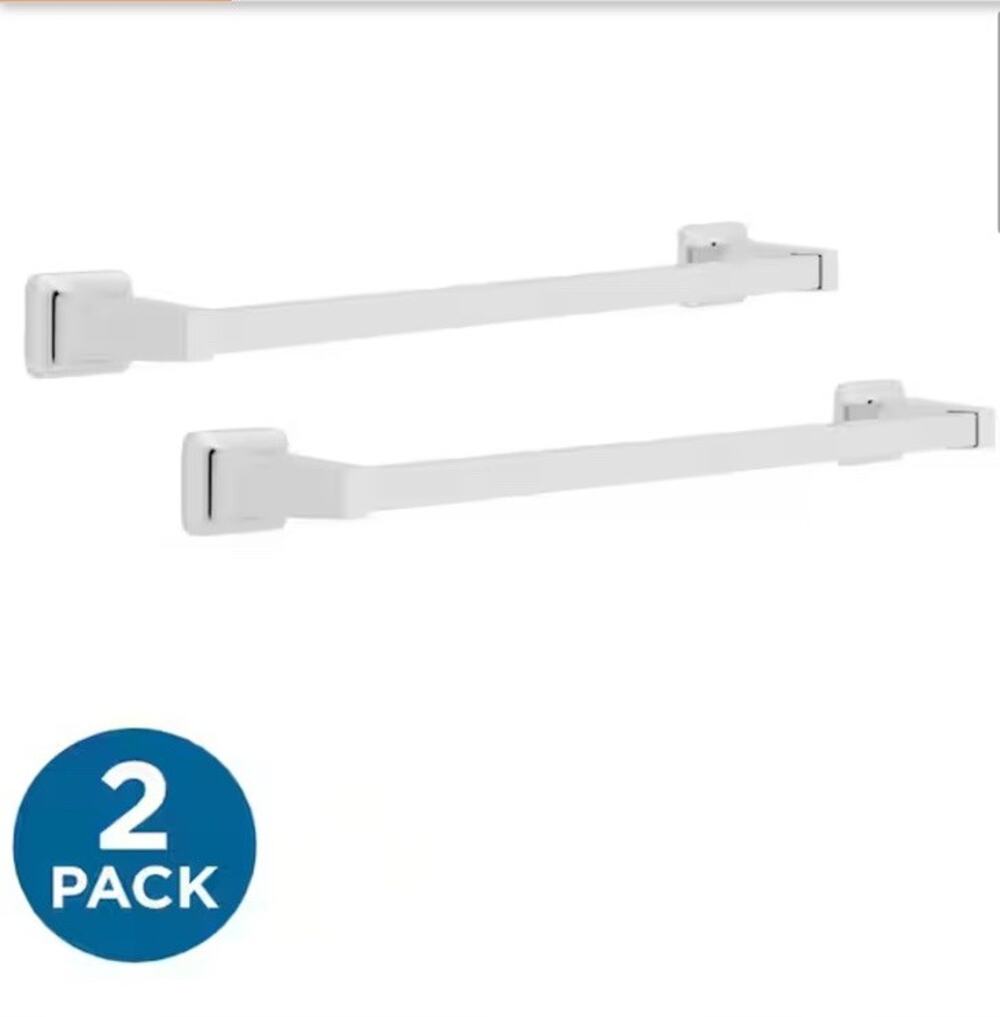 Futura 18 in. Wall Mount Towel Bar Bath Hardware Accessory in Polished Chrome